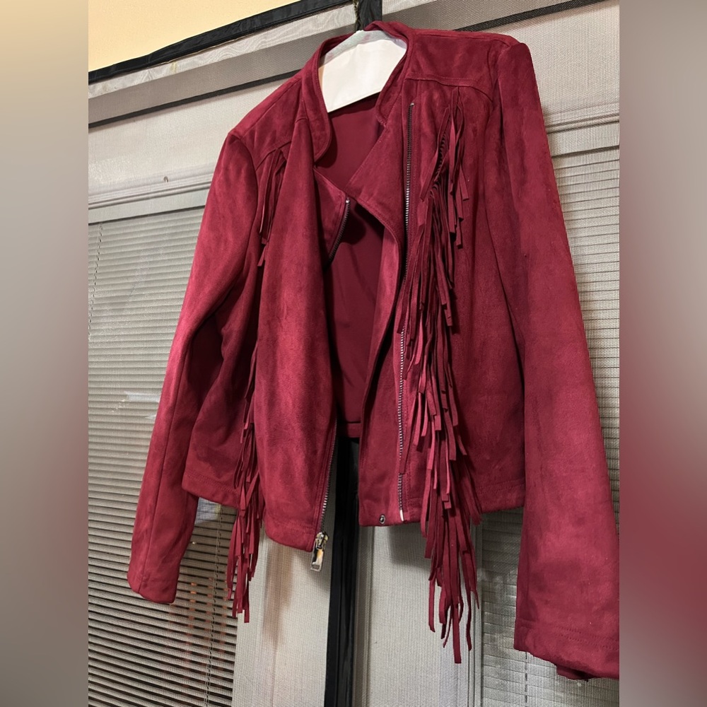 Fringed Suede Coat